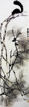 Qi Baishi Painting - Qi Baishi squrirrel old China ink
